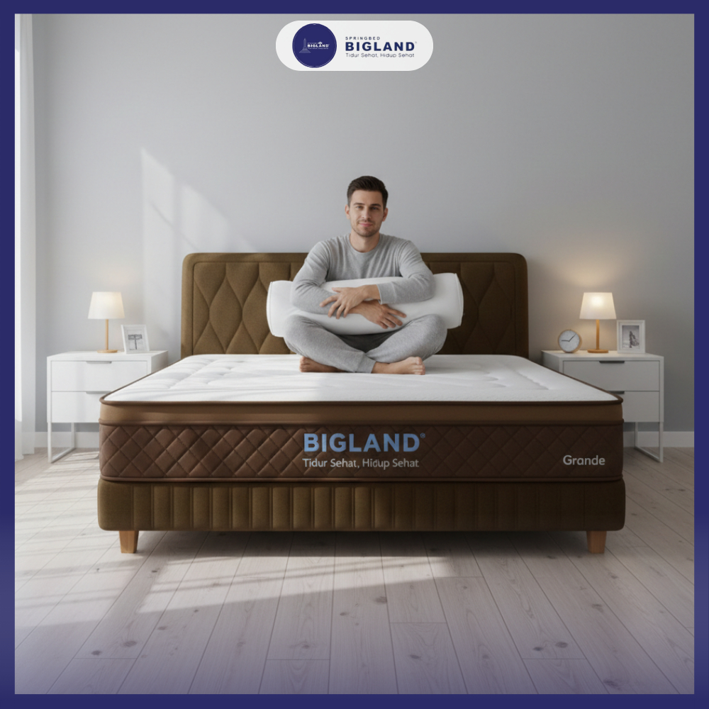 [GRATIS ONGKIR] Kasur Spring bed GRANDE Tinggi 30 FREE BANTAL Ukuran 100x200, 120x200, 140x200, 160x