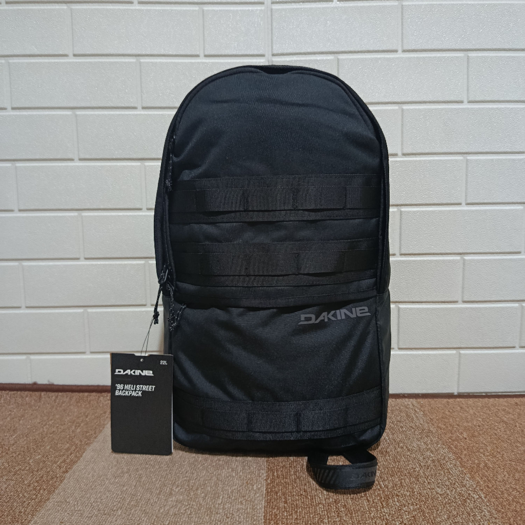 Tas Dakine Backpack 96 Heli Street Backpack 28L Black/Castlerock Original Daypack Outdoor Unisex