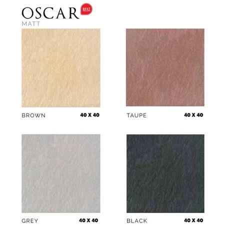 Keramik Lantai/Teras/Kamar Mandi  40x40 Oscar Asia Tile Murah