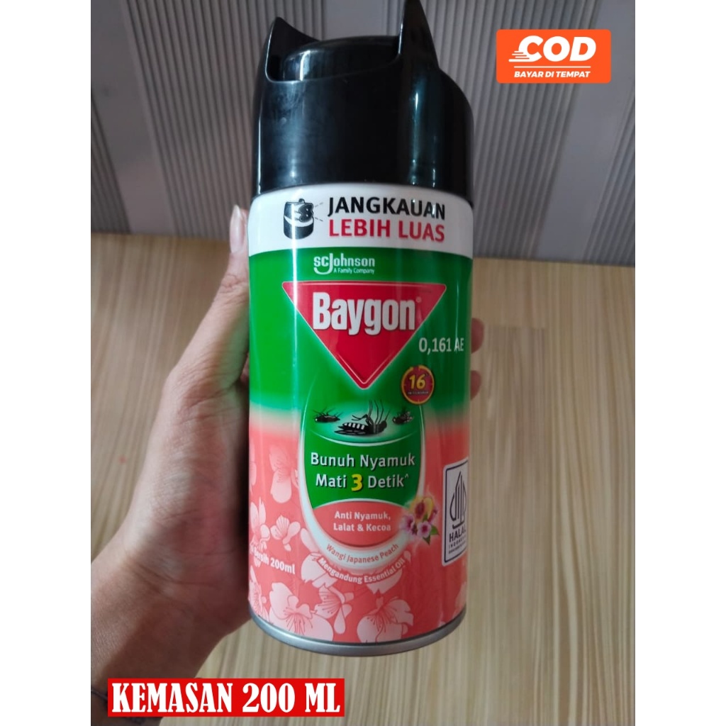 Baygon Semprot Anti Nyamuk Kecoa Promo 200ml