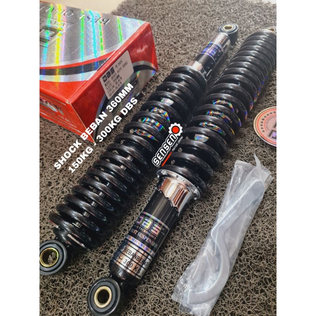 SHOCK BELAKANG SHOCK BREAKER BEBAN BERAT HEAVYDUTTY 150KG - 300KG 360MM DBS PREMIUM