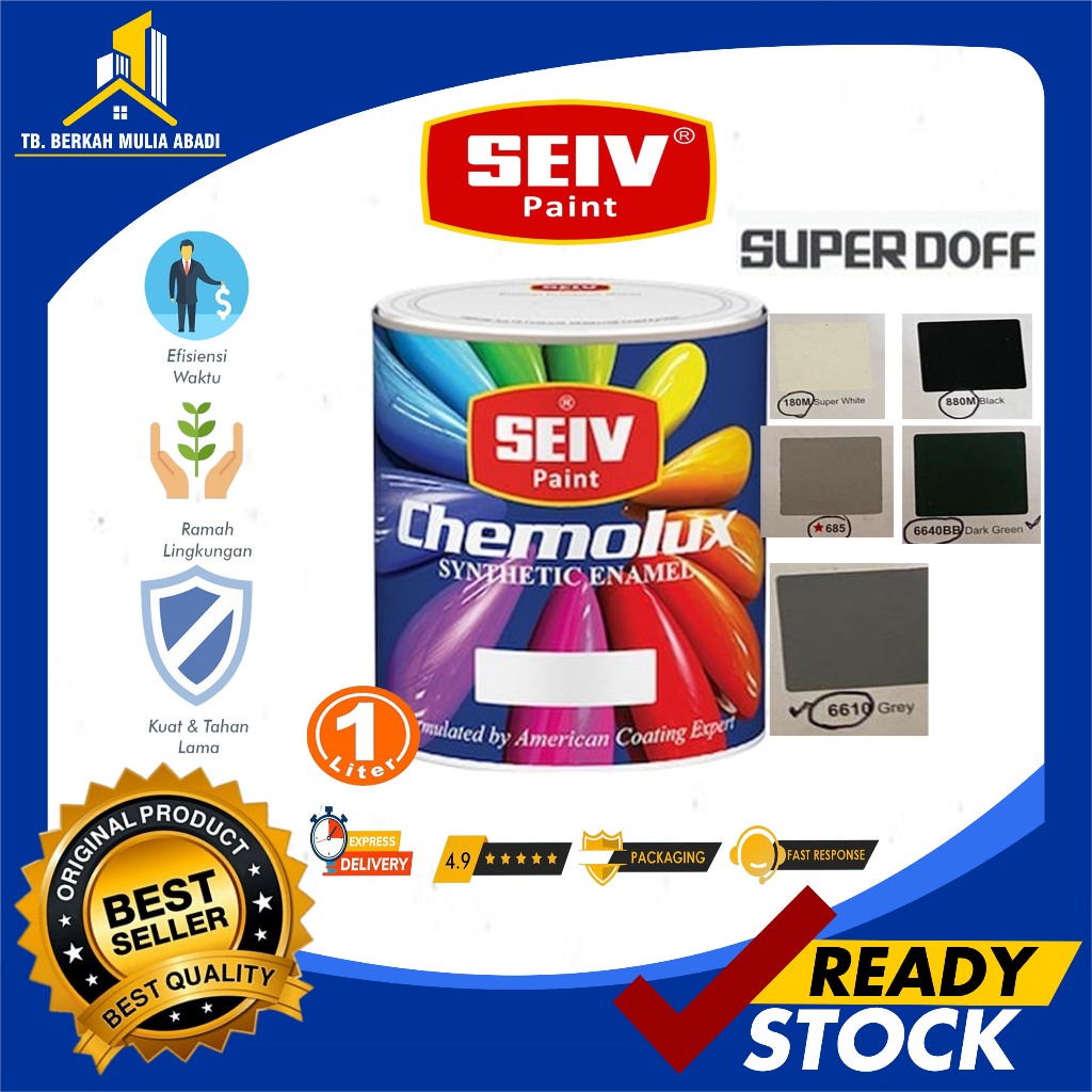 CAT SEIV CHEMOLUX CAT KAYU & BESI TAHAN LAMA