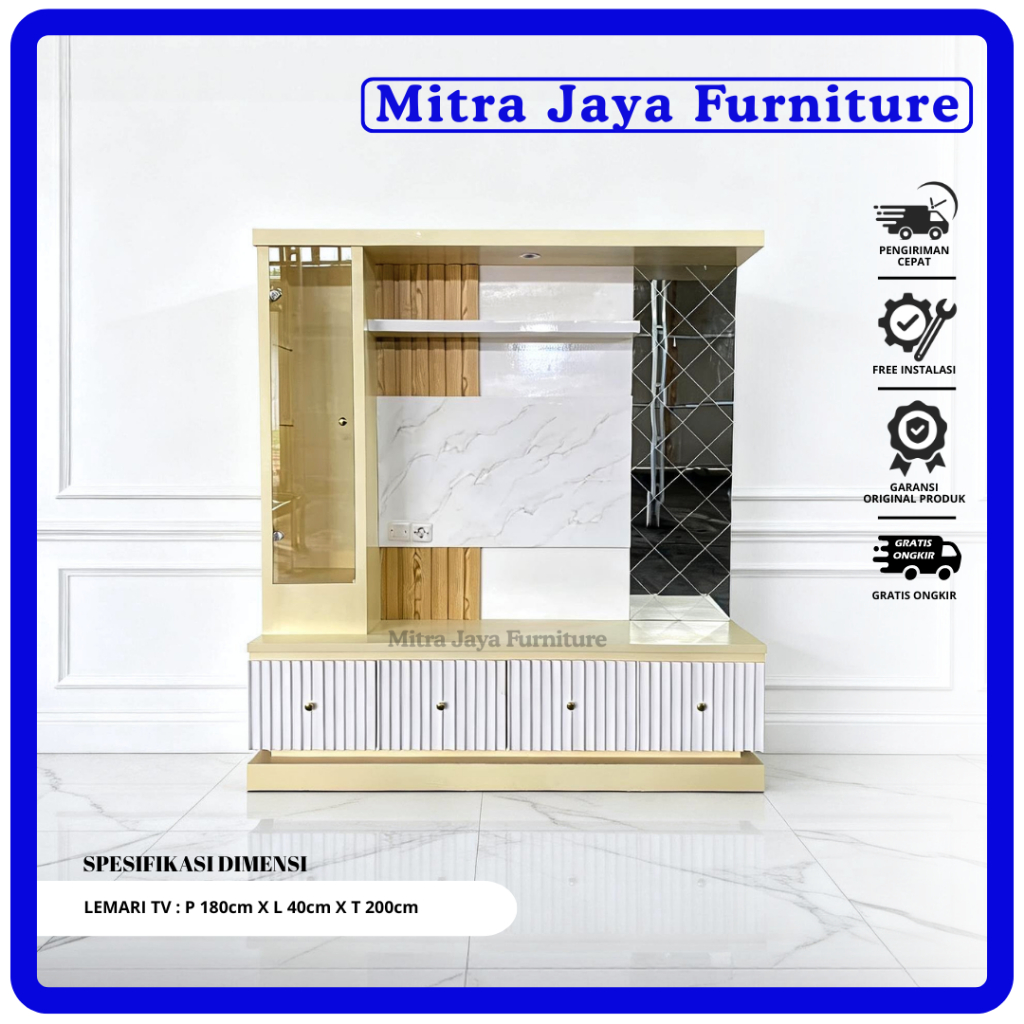 Bufet tv/partisi 1muka/rak tv modern/beddrop tv