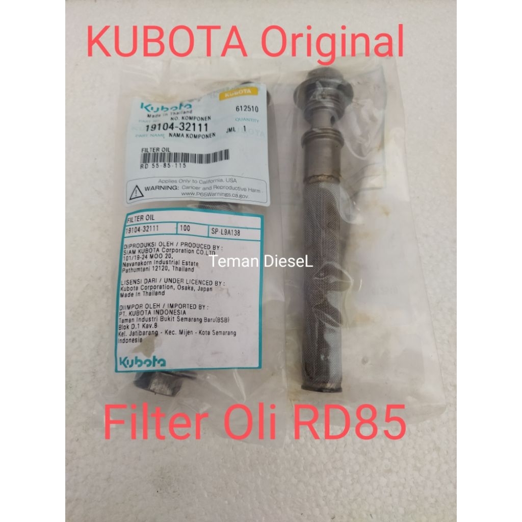 Filter Oli Kubota RD85 ORIGINAL Kubota RD55-RD115