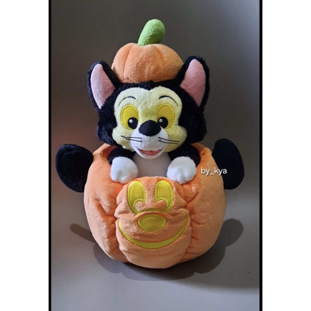 Boneka Disney Parks Pinocchio Figaro Cat In Mickey Mouse Pumpkin Plush Halloween Labu Newtag | Prelo