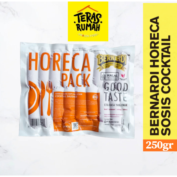 BERNARDI HORECA SOSIS SAPI AYAM COCKTAIL / SOSIS MERAH KECIL 250GR