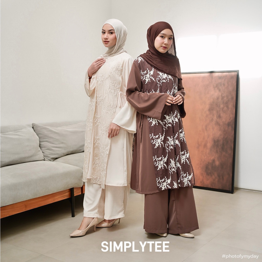 SIMPLYTEE - Eraya Tunik / ATAS BAWAH DIJUAL TERPISAH / Busui Friendly/ Tunik Lebaran / Baju Lebaran