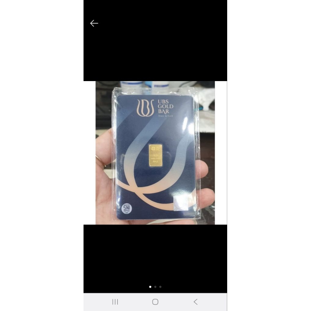 Logam mulia UBS gold baru berat 1gram