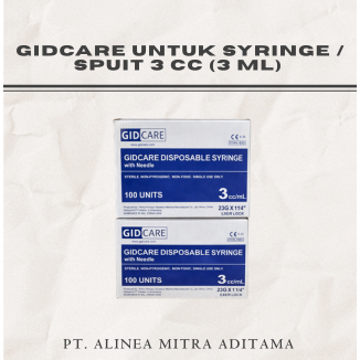 Gidcare Spuit 3cc With Needle