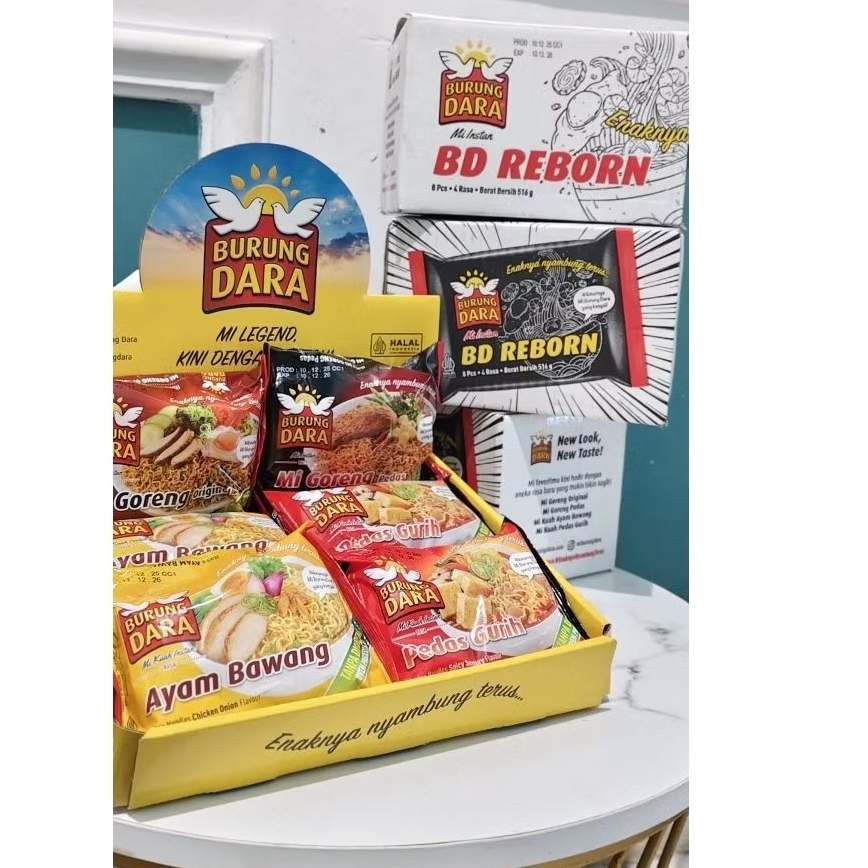 8 Pcs Mie Burung Dara Instan Reborn Pack