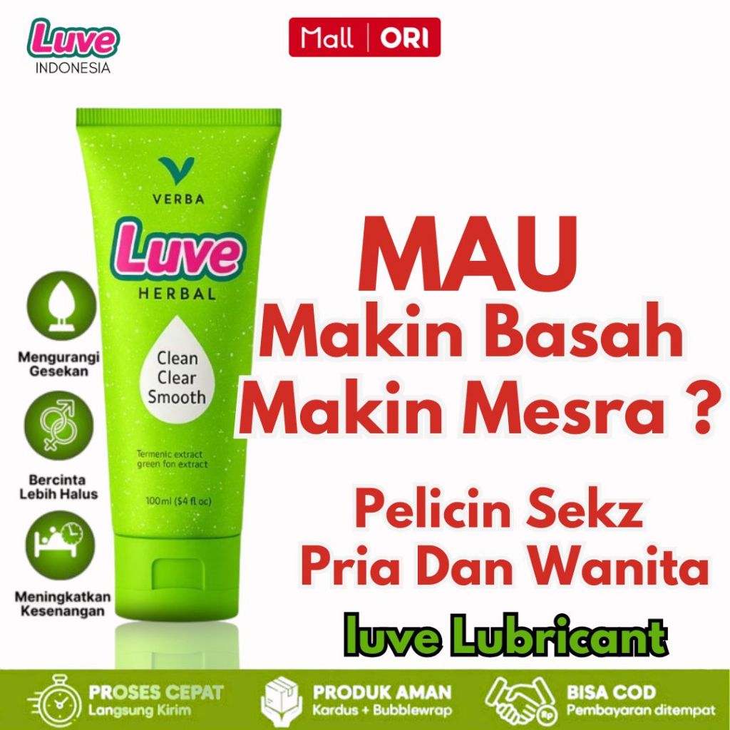 Luve Herbal Play Gel Seks Pelumas Wanita & Pria BPOM Lubricant Water Based