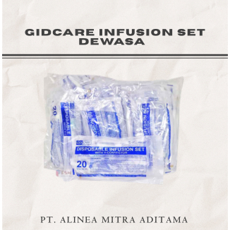 Gidcare Infusion Set Adult 20 Drops