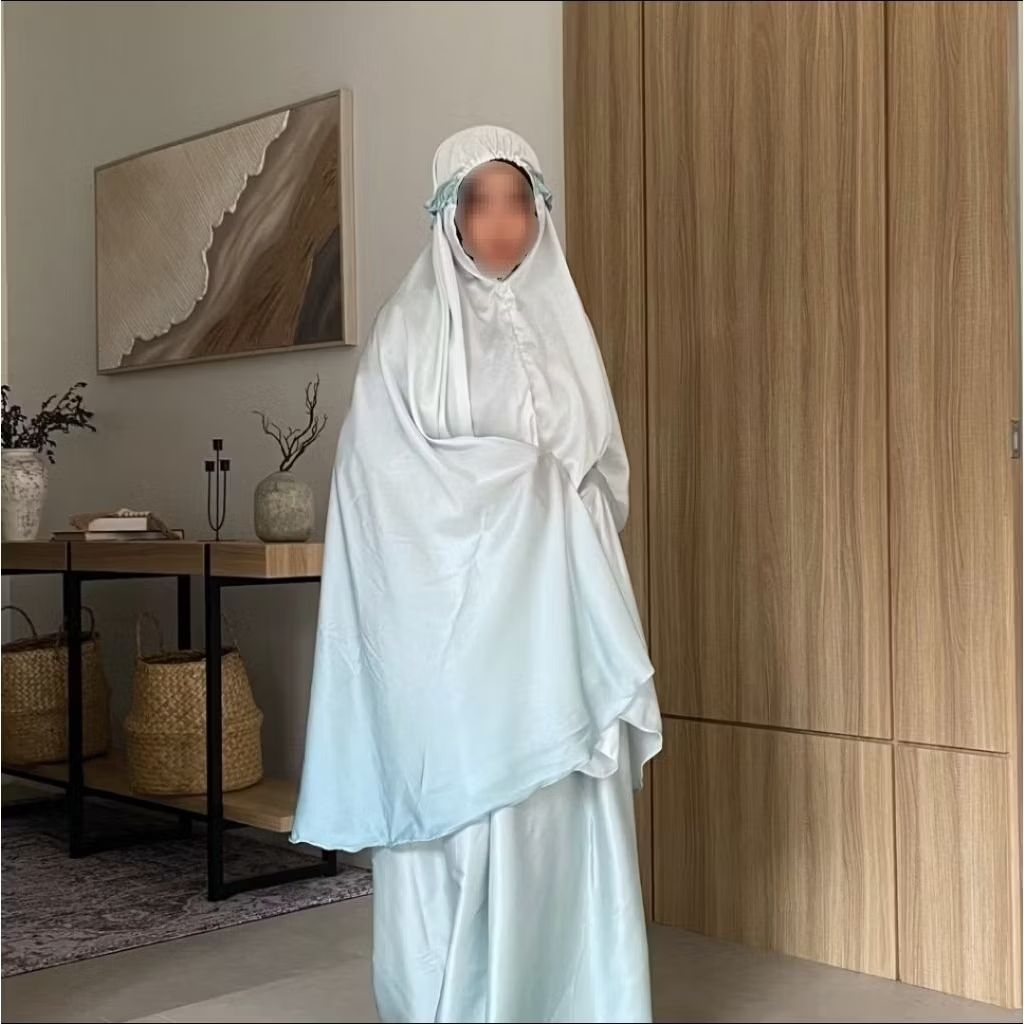 mukena gradasi silk preloved