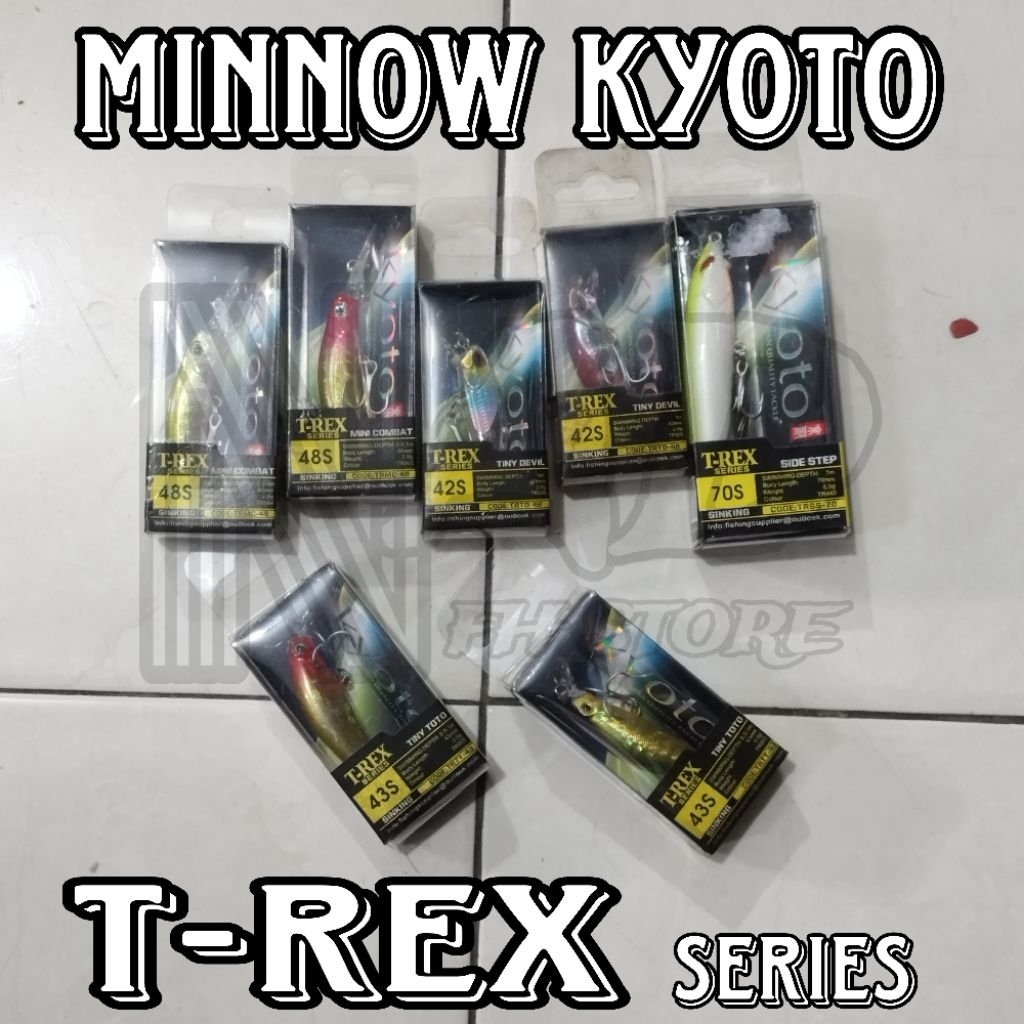 Lure Minnow Kyoto T-Rex Series Sinking