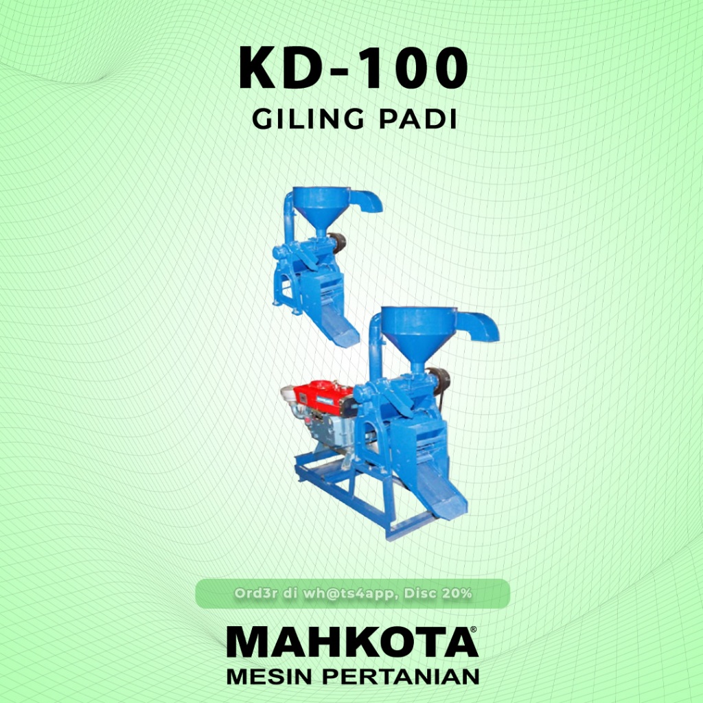 Mahkota Mesin Gilingan Padi dan Giling Jagung KD-100 Original
