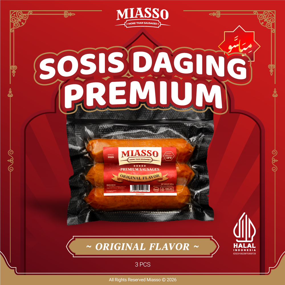 MIASSO - Original | Premium Sausages | Sosis Halal Frozen Food