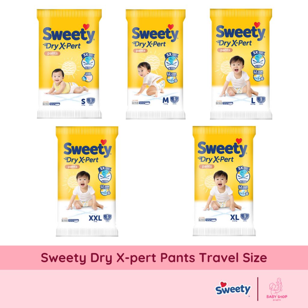 Sweety Bronze Comfort Pants Travel Size S M L XL XXL Eceran Renceng 1 Pcs