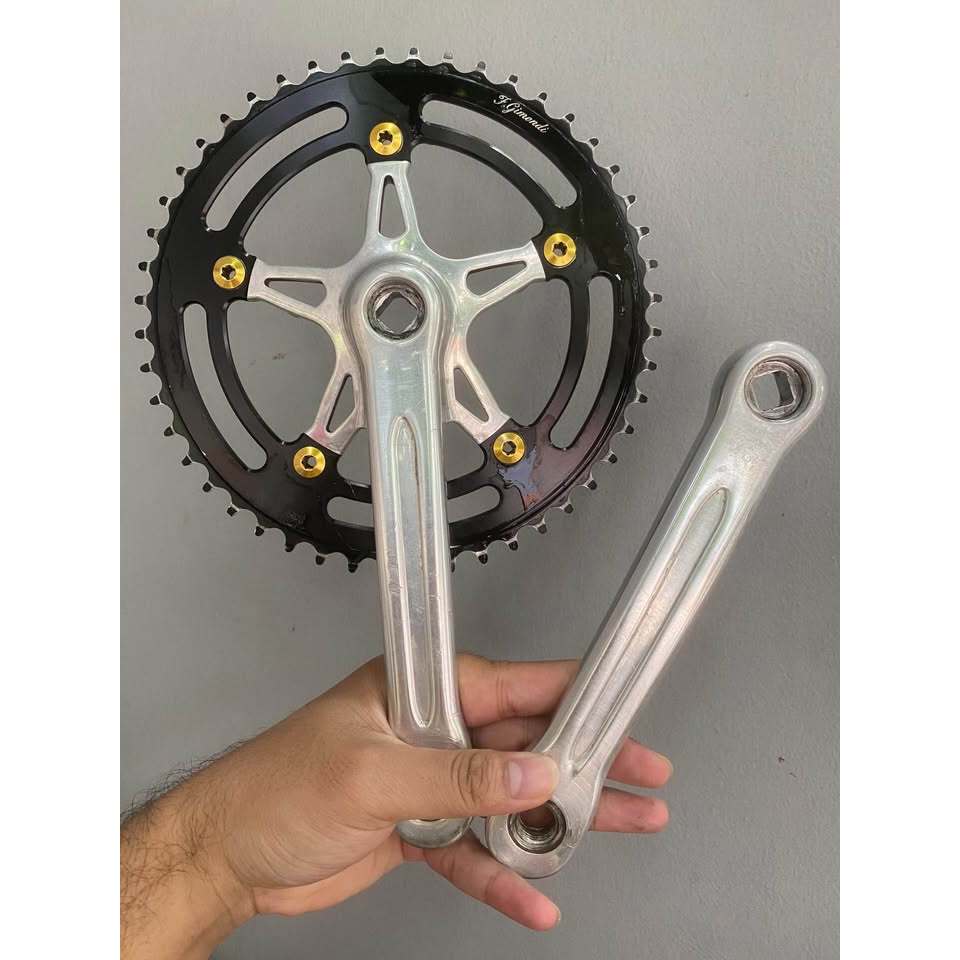 Crankset FSA Gimondi 48T BCD 130, panjang arm 170 mm