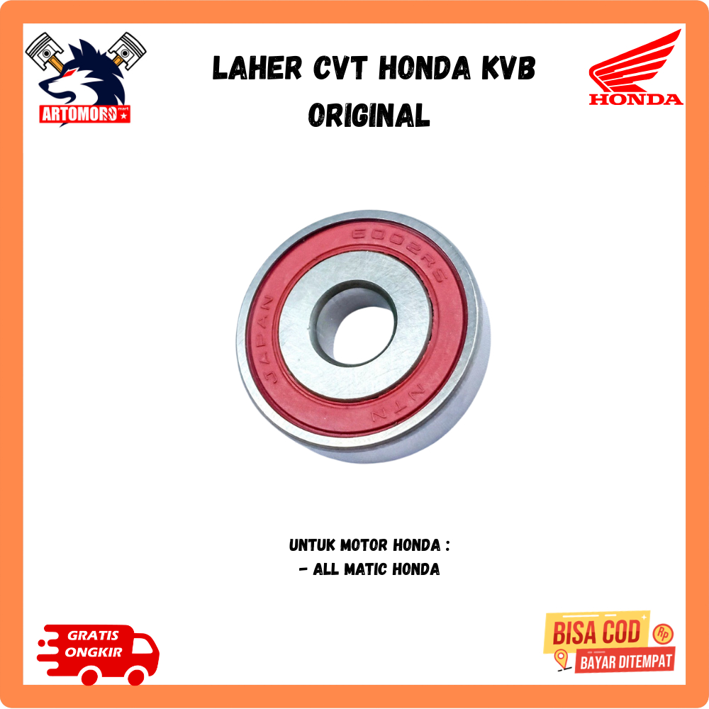 Ori laher cvt beat fi - Bearing Tutup Cvt Bos Besi 6002 KVB Original