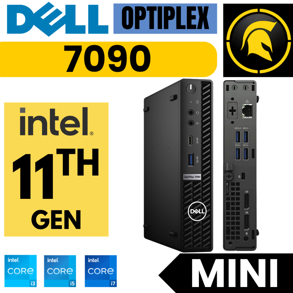 PC Dell OptiPlex 3090 / 5090 / 7090 Mini PC Tiny Intel Core i3 / i5 / i7 Gen 11 CPU Second