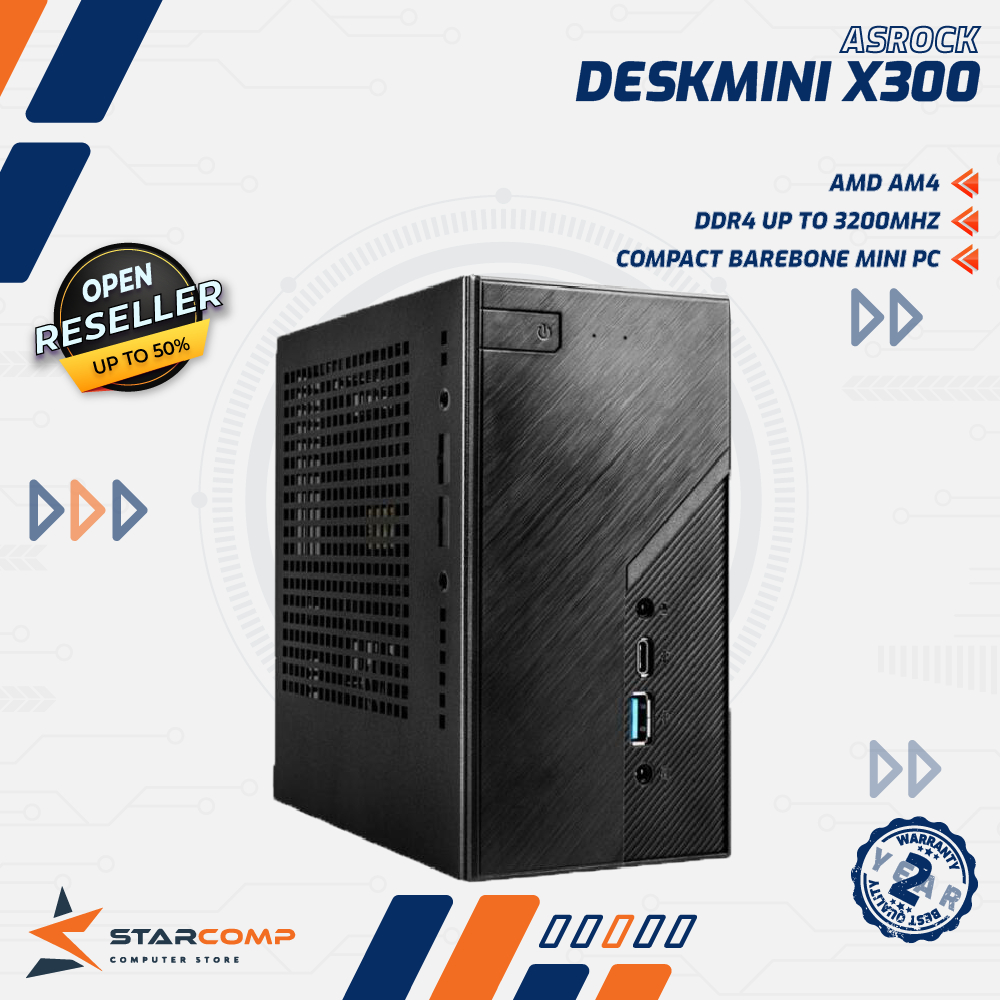 Asrock Deskmini X300 Barebone Mini PC X 300