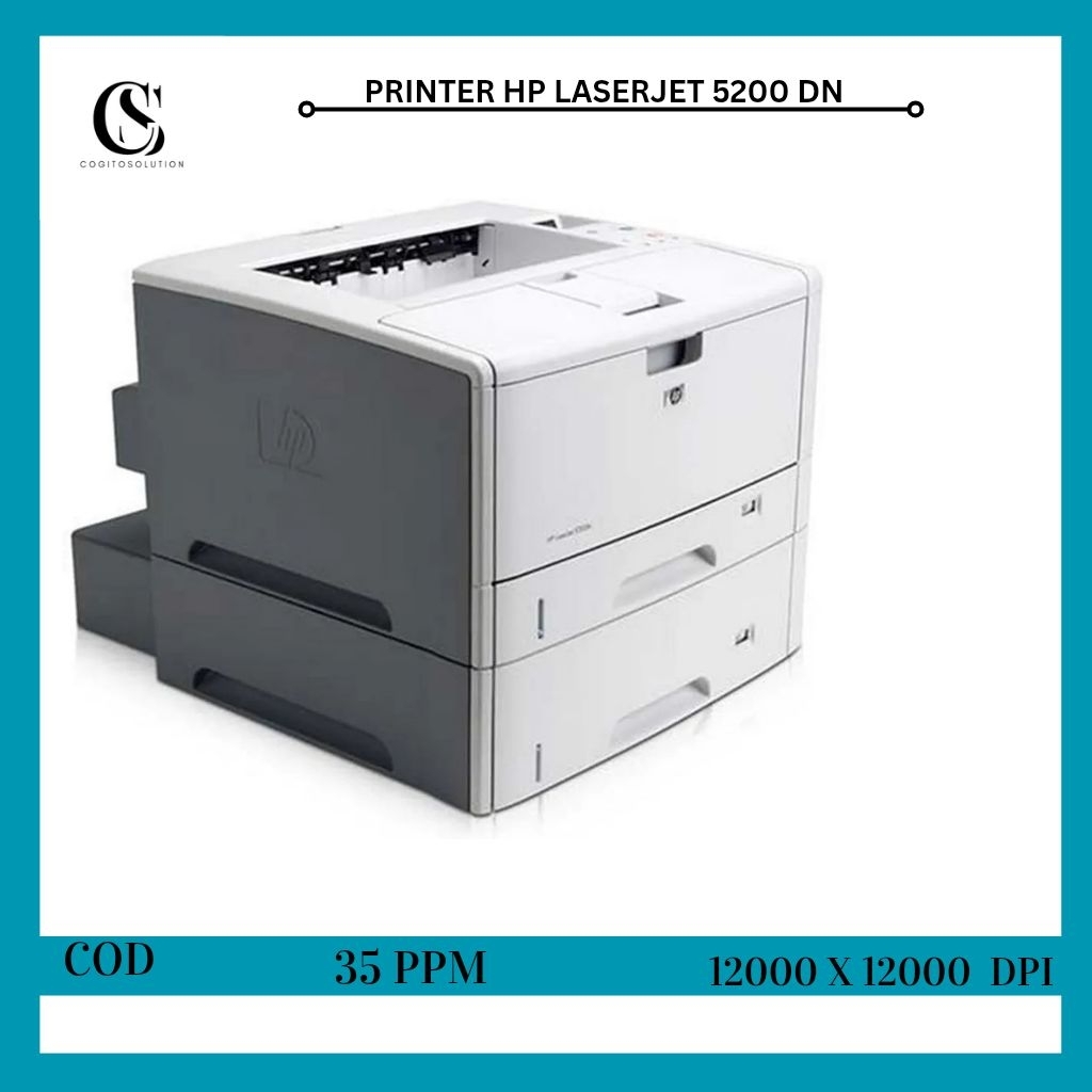 Printer A3 HP, LaserJet 5200 Second, Printer Kalkir, Printer Sablon A3, Printer Kantor Hemat, Toner 