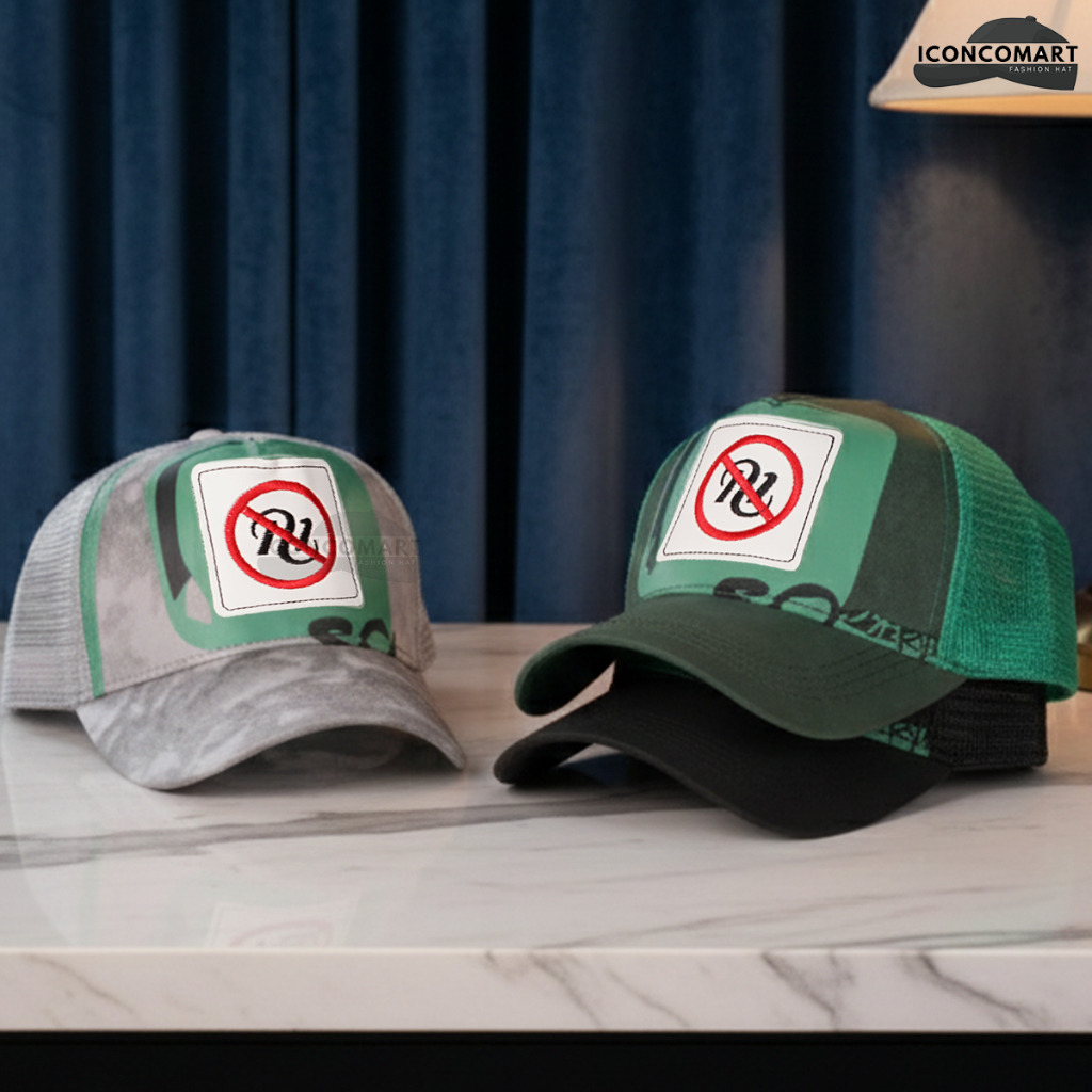 [ ICM ] TOPI BASEBALL (PROHIBITION SIMBOL / SOUIRT )TOPI BASEBALL PRIA /TOPI BASEBALL CASUAL UNISEX 