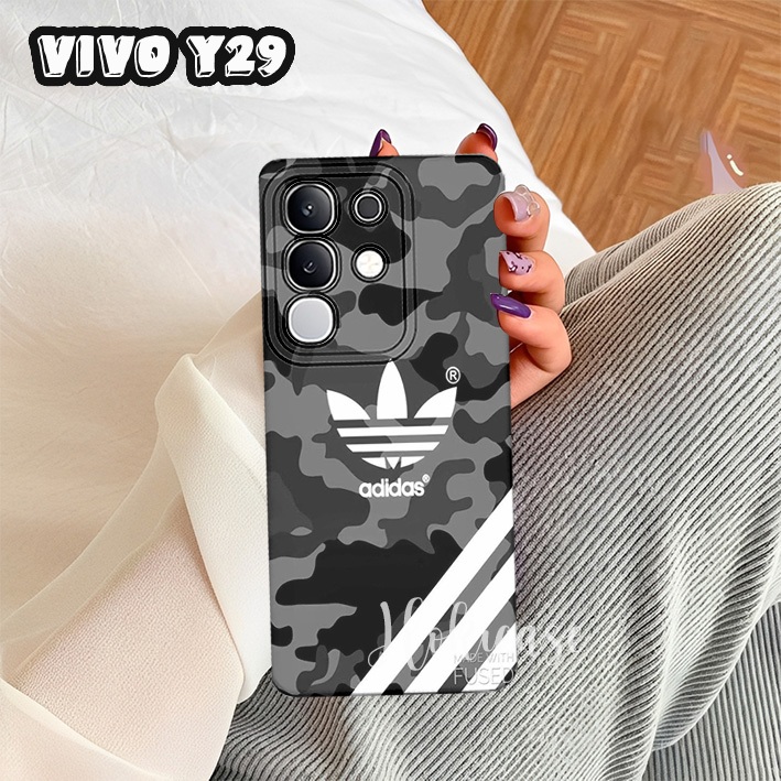 Cassing untuk Vivo Y29 4G Motif Adidas keren Terbaru Case Lentur Terlaris Kesing Case Unik[HC12]