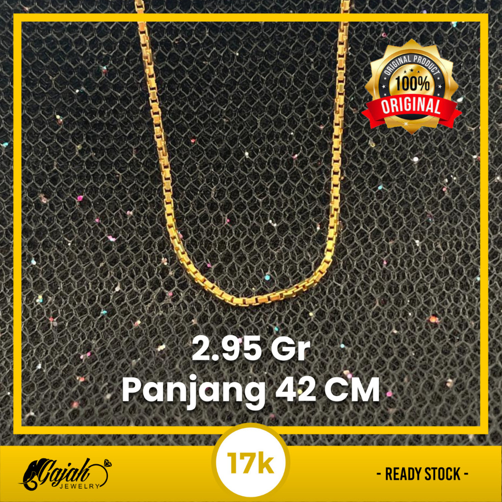Kalung Emas 17K - Toko Emas Gajah - 2.95 Gram S2847