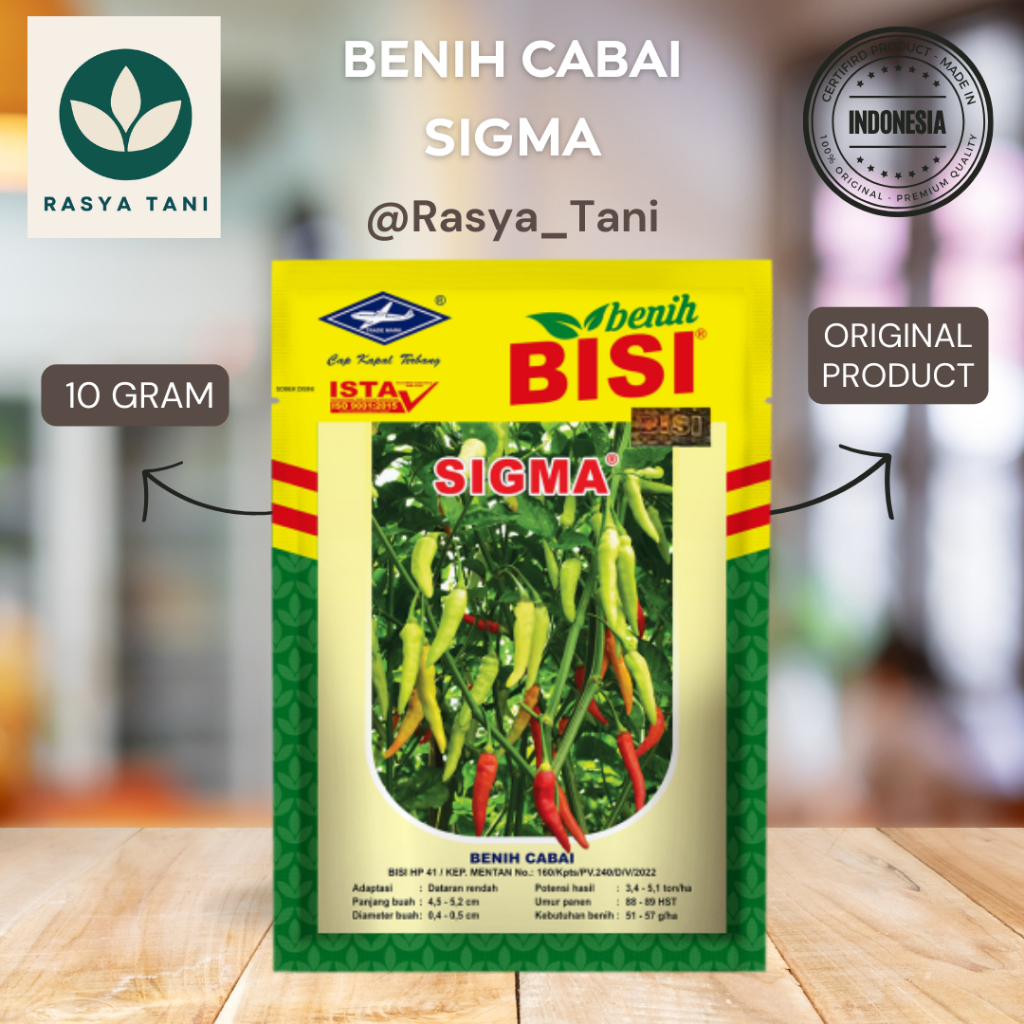 Benih Cabai Rawit SIGMA (10 gram) - Bibit Cabe BISI