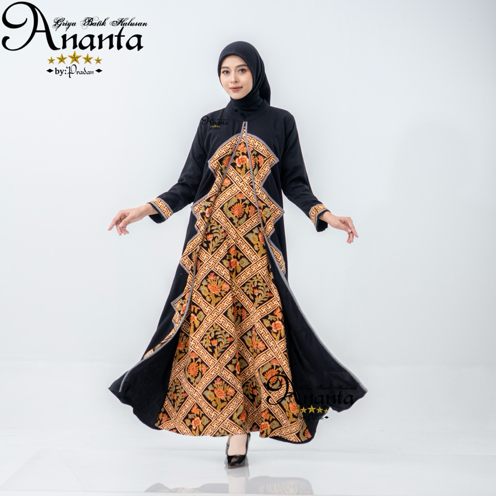 Batik Ananta Gamis Wanita EXCLUSIVE LUXURY EXCELLENT | Gamis Batik Halusan Exclusive Luxury Excellen