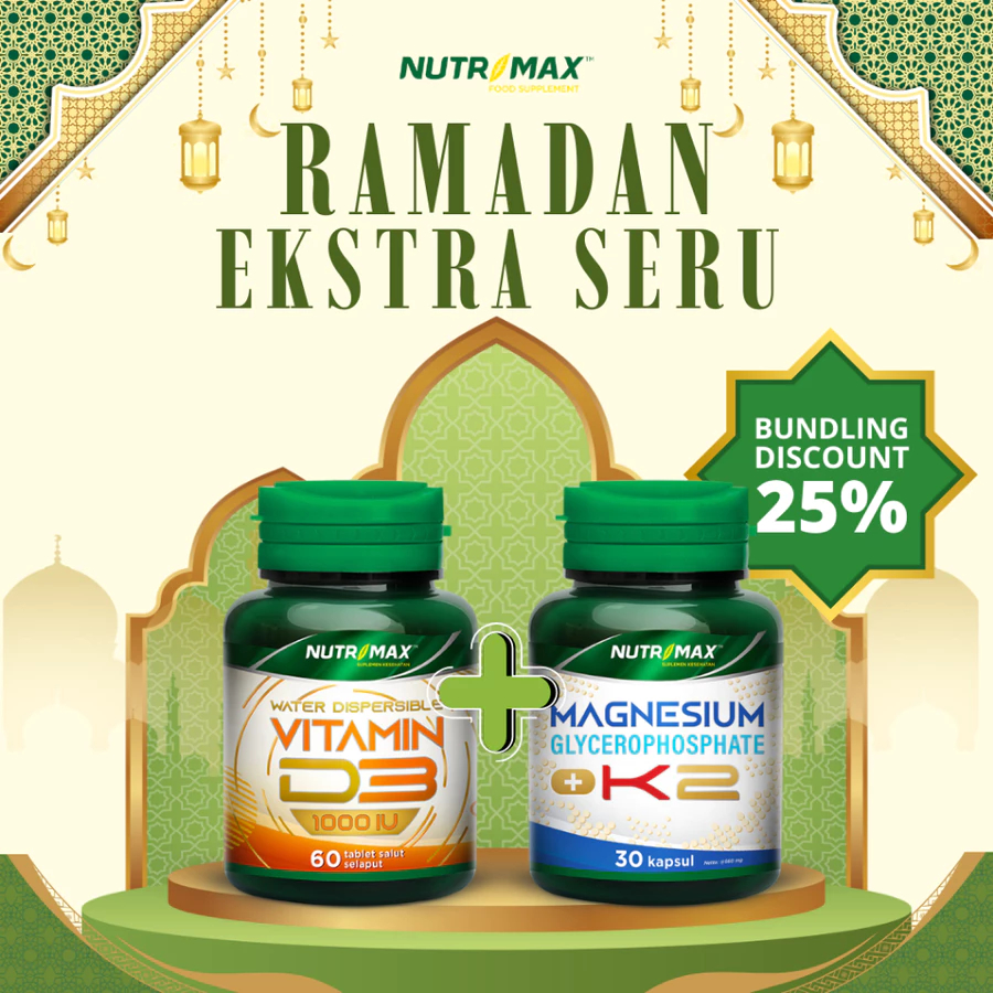 [Paket Bundling] Nutrimax D3 Magnesium K2 Optimal