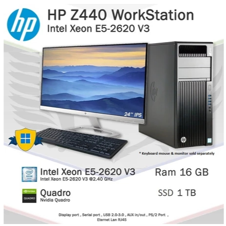 PC Server Workstation Hp Z440 Xeon E5 2620 V3 12CPU Core-VGA 4GB