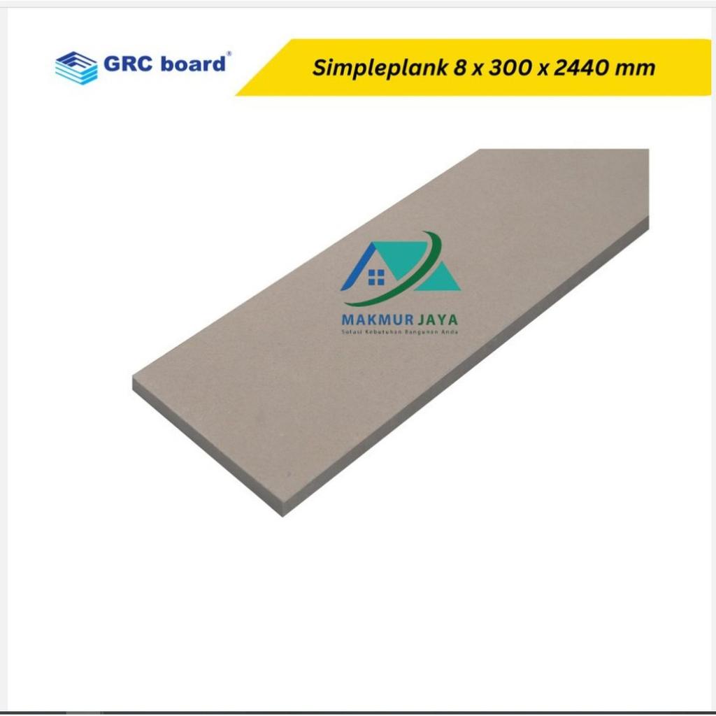 Simpleplank GRC 30 cm motif Polos / Lisplang 8mm x 300mm x 2440mm