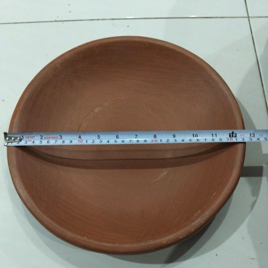 Cobek Tanah Liat Tersedia Warna Merah