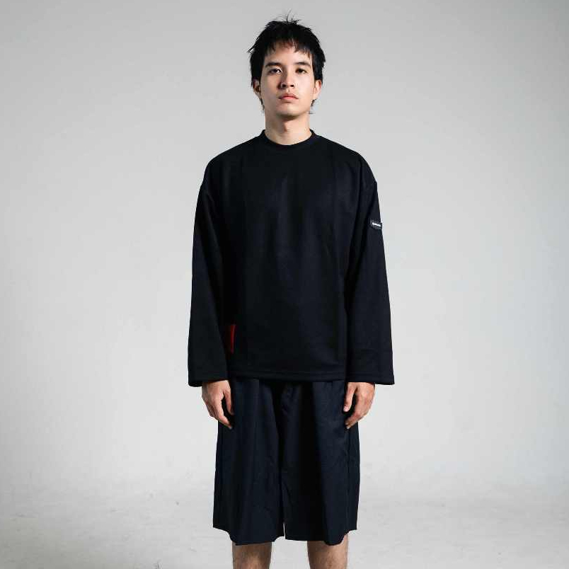 SAINANGEL - Basic Longsleeve ( DANBALL 250 GSM BLACK )