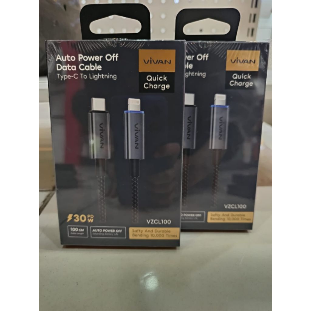 KABEL DATA FAST CHARGING VIVAN C TO LIGHTNING/TYPE C USB TO LIGHTNING/TYPE C