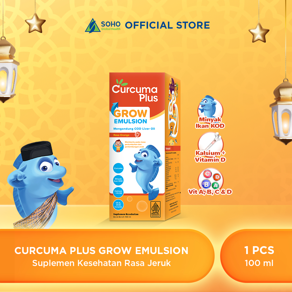 Curcuma Plus Grow Emulsion Jeruk 100ml