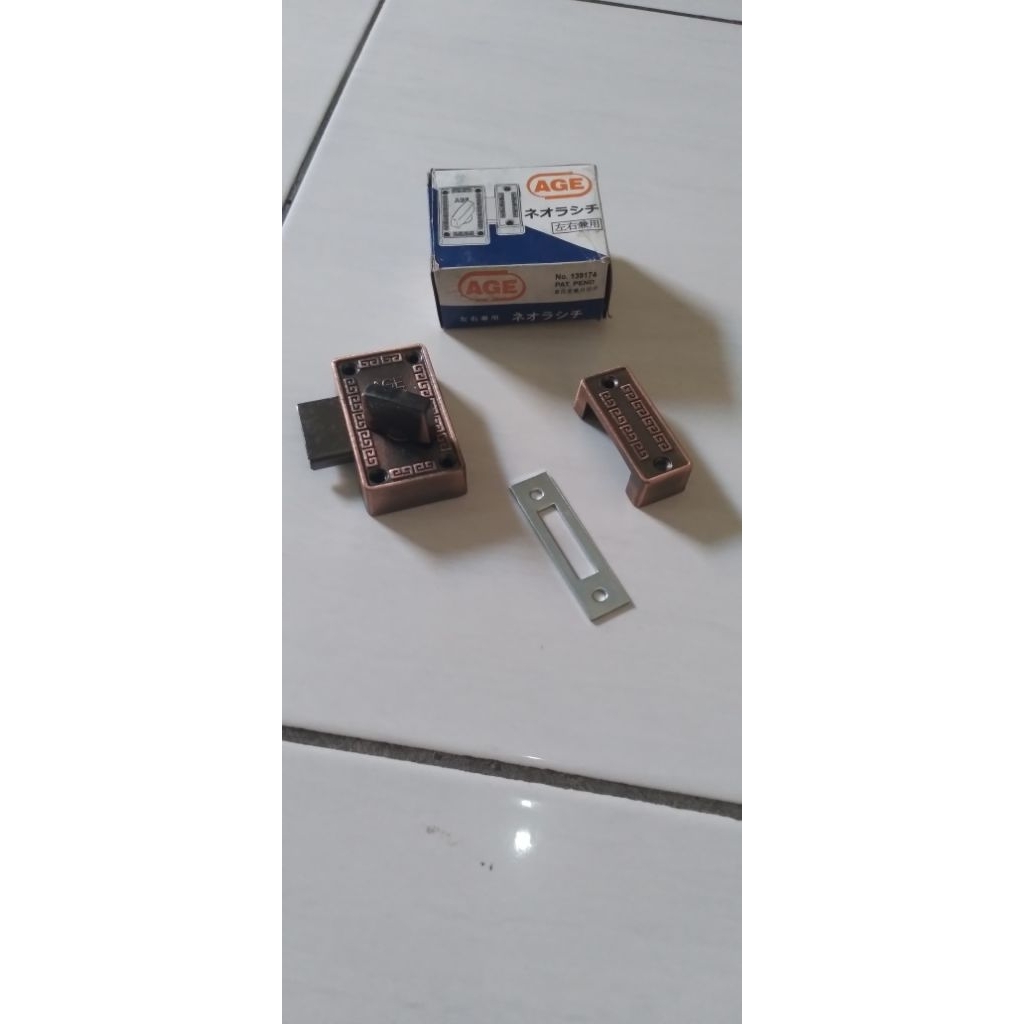 Grendel AGE/slot pintu kamar mandi toilet grendel kunci putar
