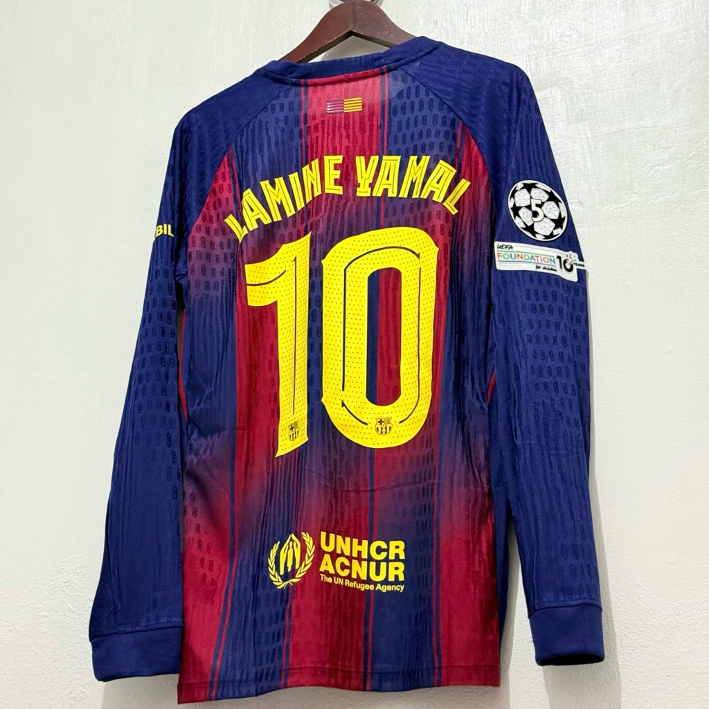 JERSEY BARCA HOME 2025/2026 PLAYER ISSUE LONGSLEEVE UCL VERSION