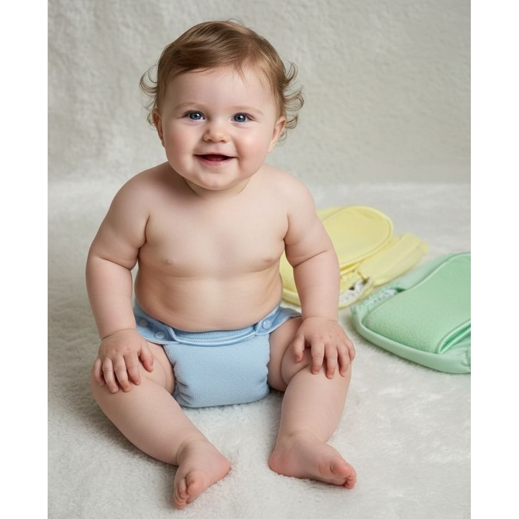 Clodi bayi perekat popok kain bayi perekat