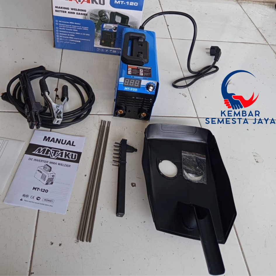 MATAKU Mesin Las 450 Watt Travo Las IGBT MMA-120A Inverter Welding 450 Watt Las Listrik Digital Leng