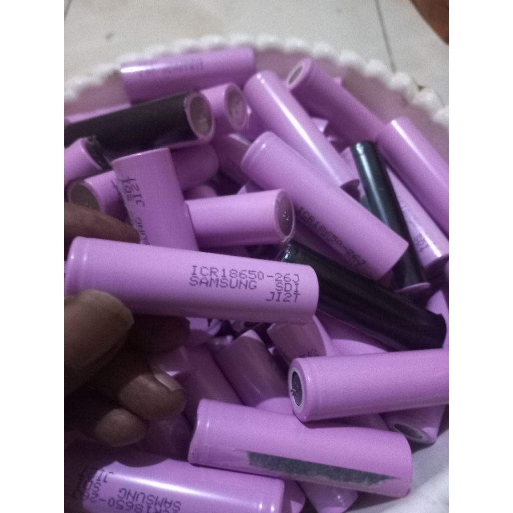 Baterai (laptop)Samsung ICR18650 26 ex edc  second joss