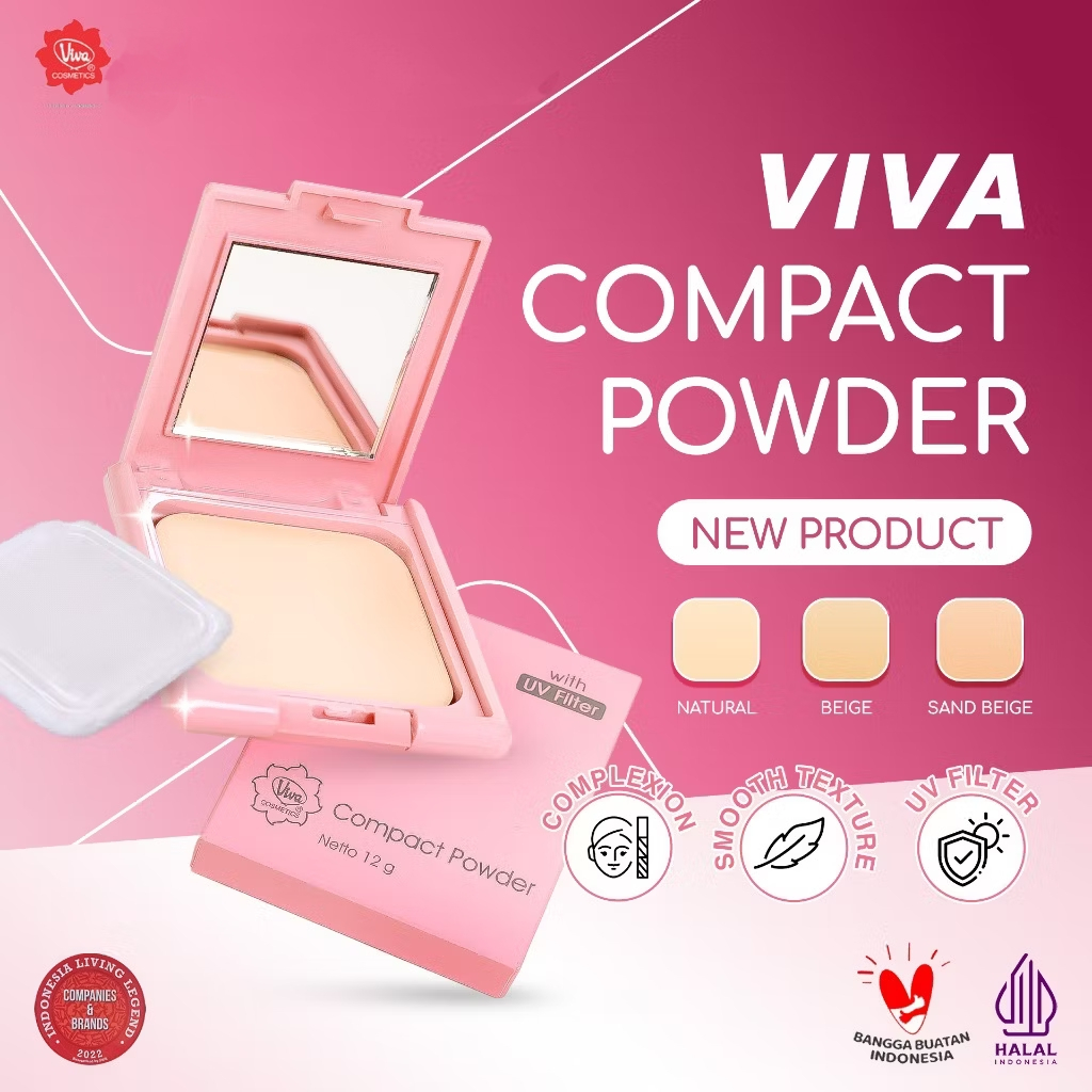 VIVA Cosmetics Compact Powder Pink