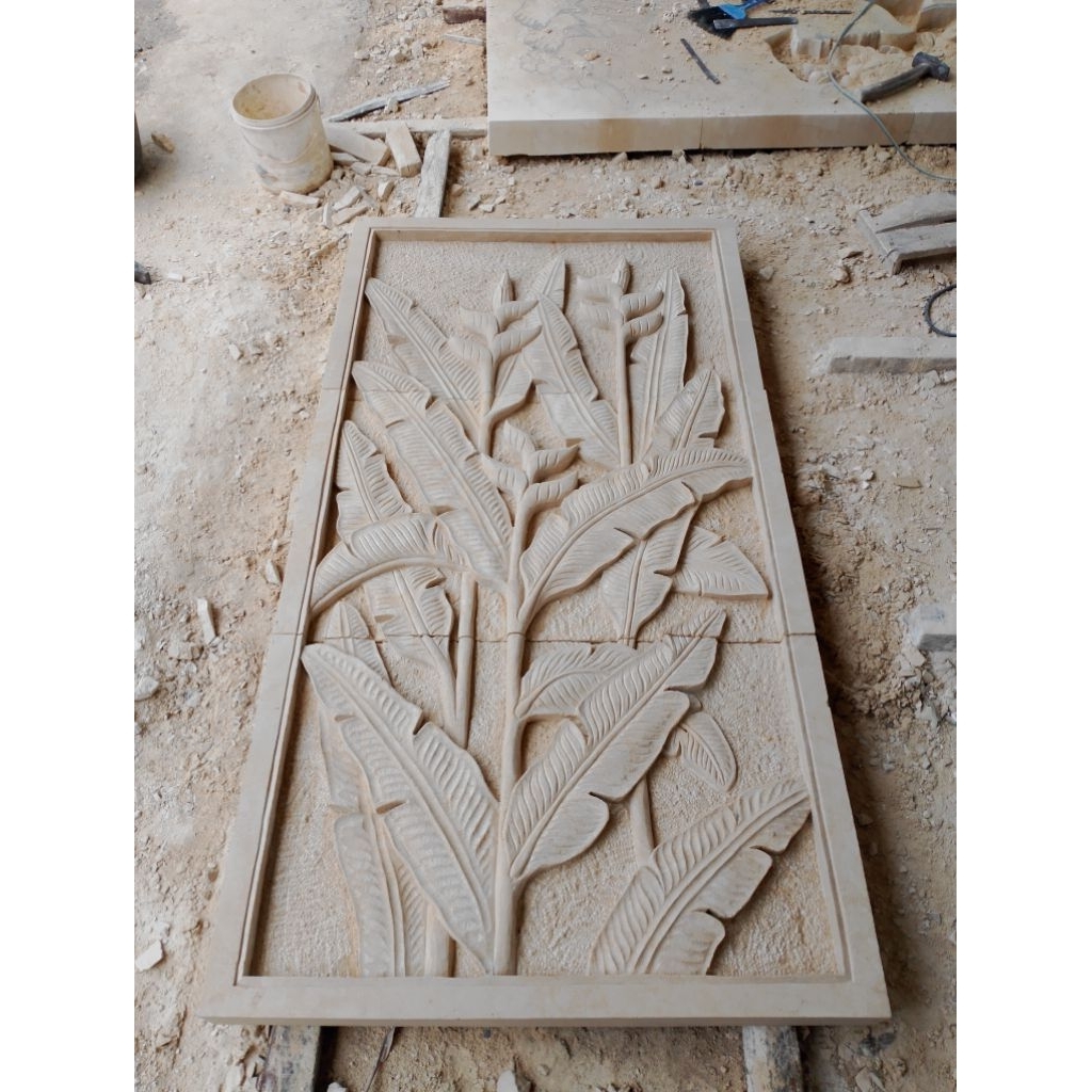 relief ukir batu alam