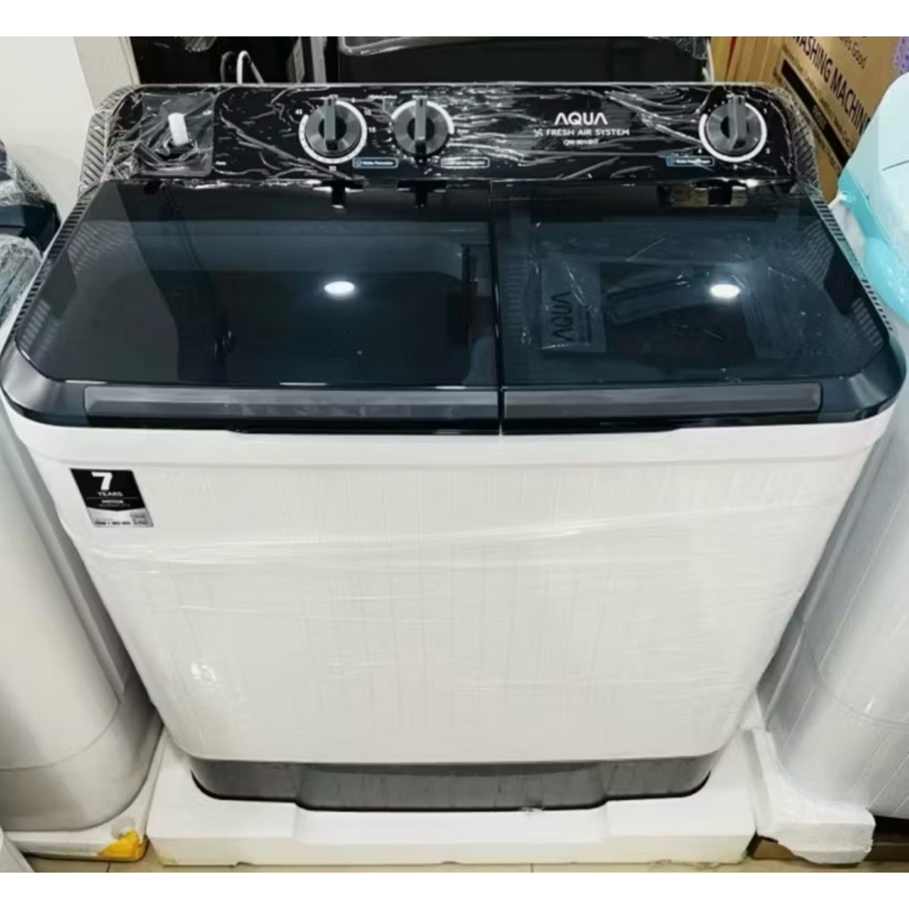 MESIN CUCI 2TABUNG AQUA 9KG (KHUSUS BINJAI)