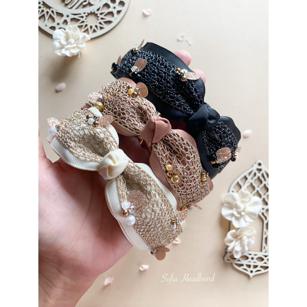 Sofiaheadband - Bando Kaftan lebaran headband lebar bando nagita slavina viral