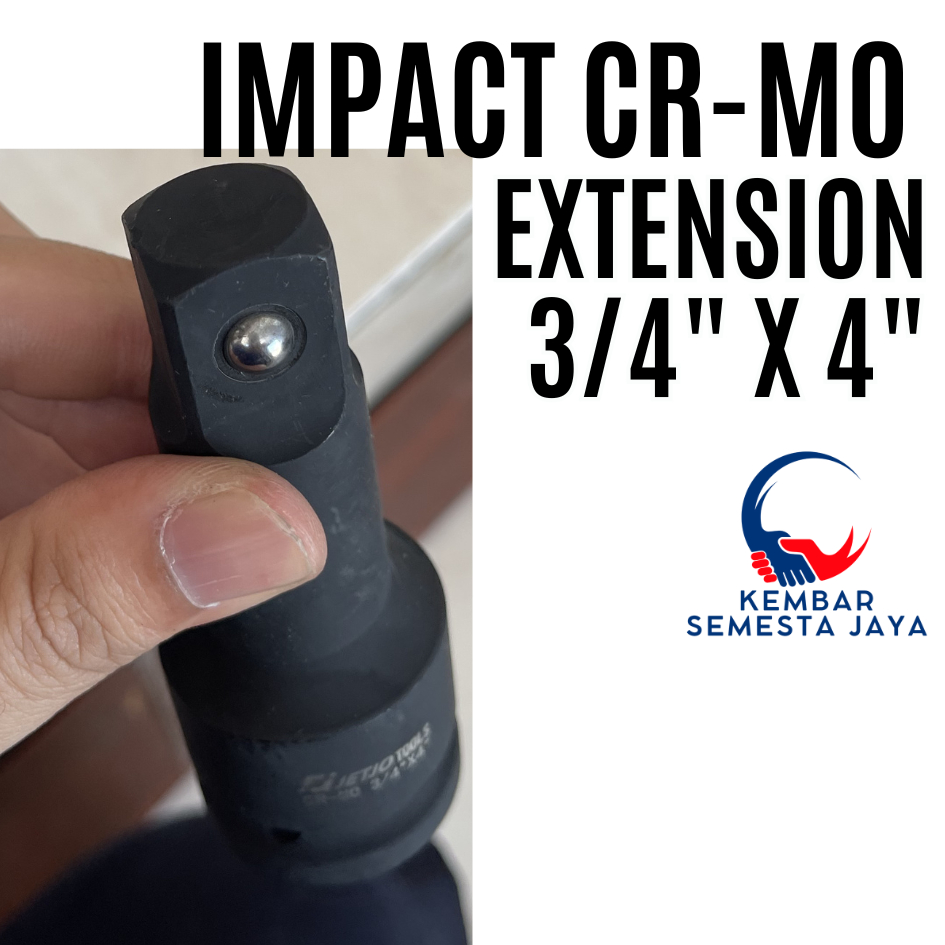 JETJO 500845 Extension Bar 3/4 inch x 4 inch 10 cm Sambungan Mesin Impact Wrench Mata Sock Impact Ud