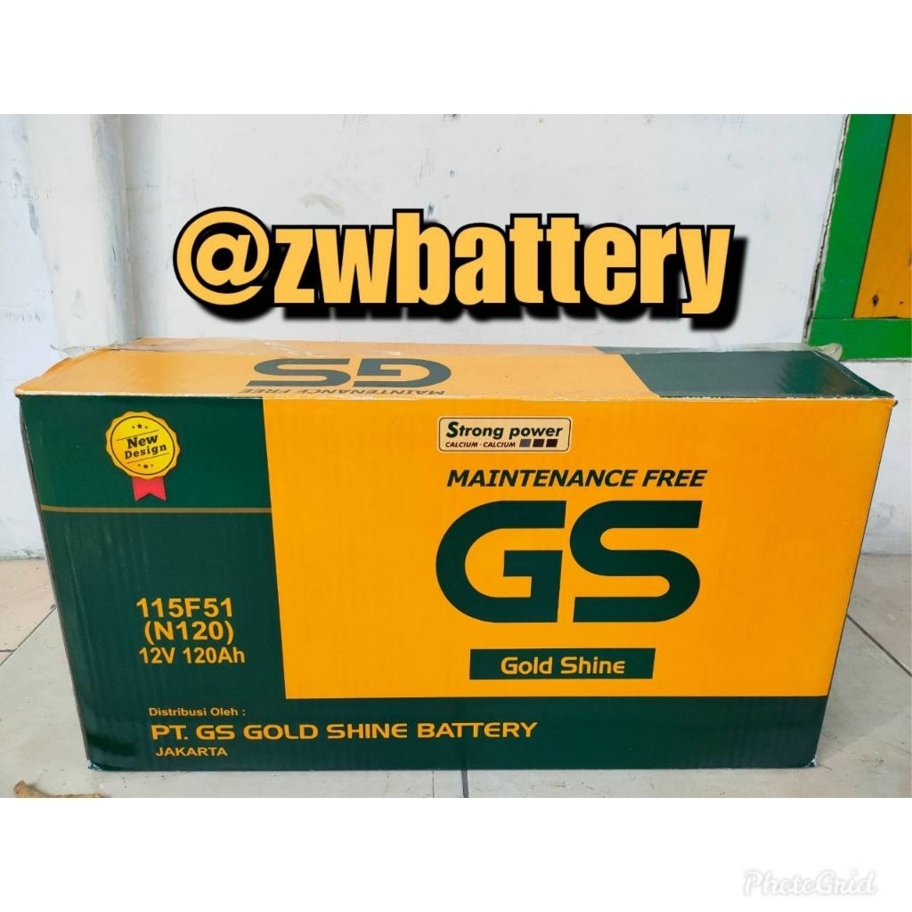 Aki UNTUK TRUK, GENSET, AKI KAPAL, ALAT BERAT GS MF 12V 120Ah N120