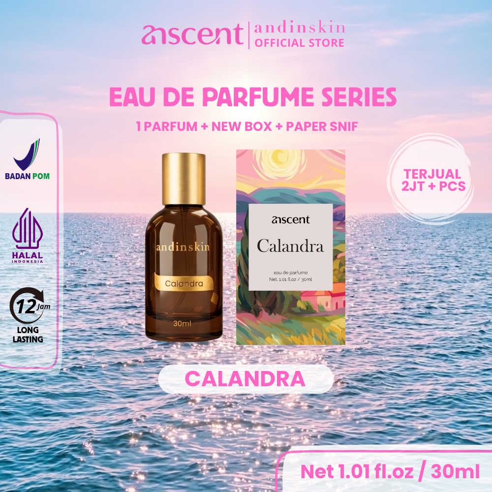 Andinskin Parfum Calandra Parfume Wanita Soft Sweet Wangi Tahan Lama Halal & BPOM Original
